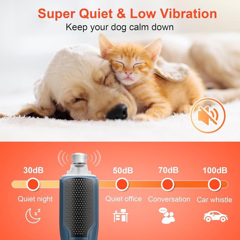 CATPICK 7-Speed Dog & Cat Nail Grinder with Light - Ring LED Safe to Avoid Overcut, Quiet Low Vibration & Powerful Fast, Cordless Rechargeable Toenail Trimmer for Small & Large Puppy & Breeds Paws(Blue) - Image 4